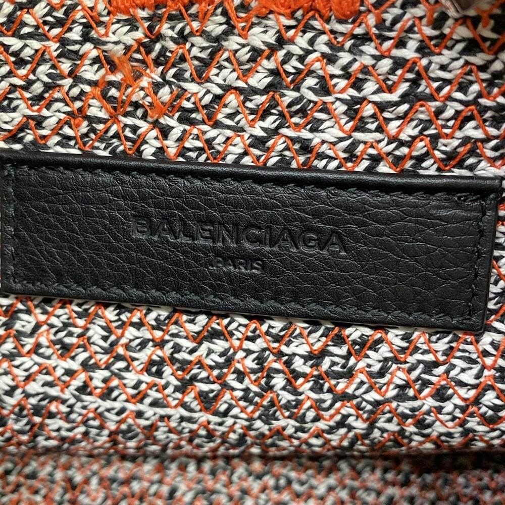 Balenciaga zigzag gagger Handbag 380687 White Black Orange Chemical Fiber - Picture 9 of 15